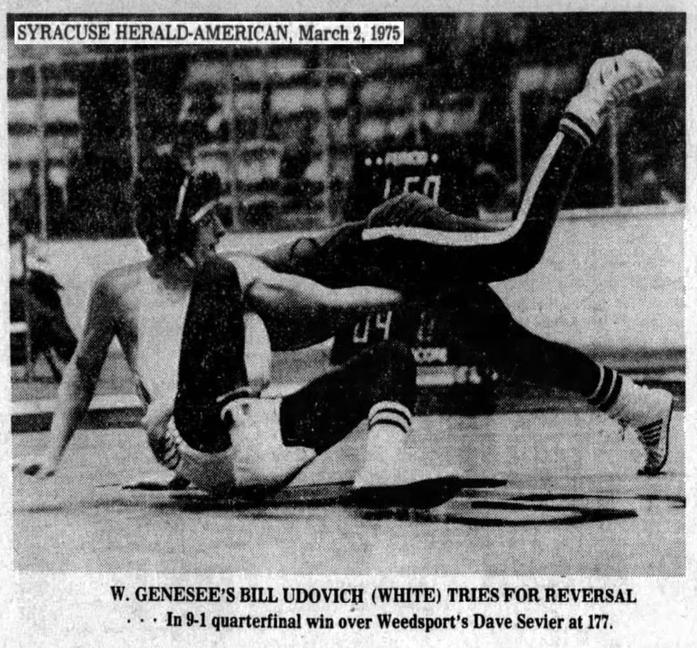 W. Genesee's Bill Udovich Tries for Reveral