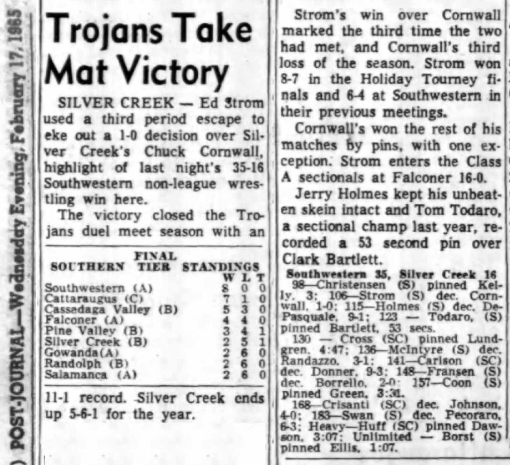 Trojans Take Mat Victory Over Silver Creek