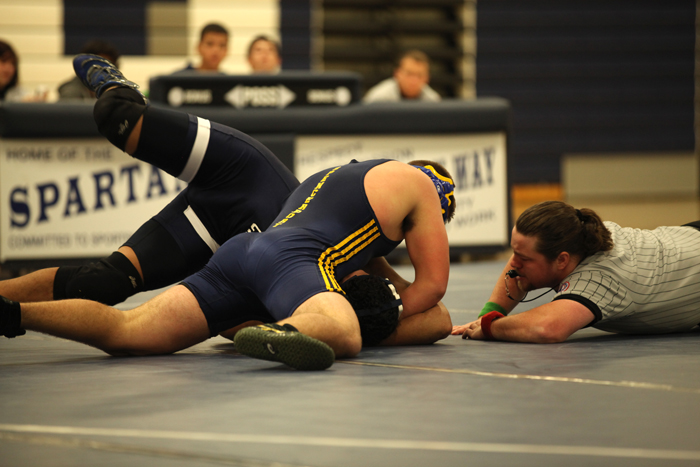 Collin Pittman turns his opponent vs Gates Chili Dual season opener