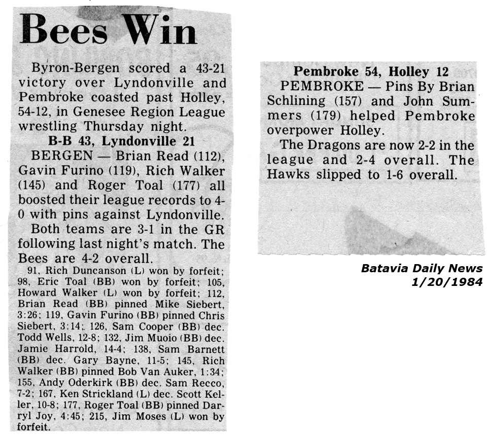 Pembroke 54, Holley 12