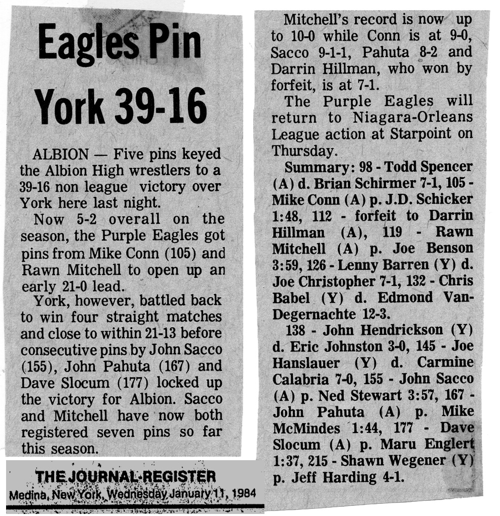 Eagles Pin York 39-16