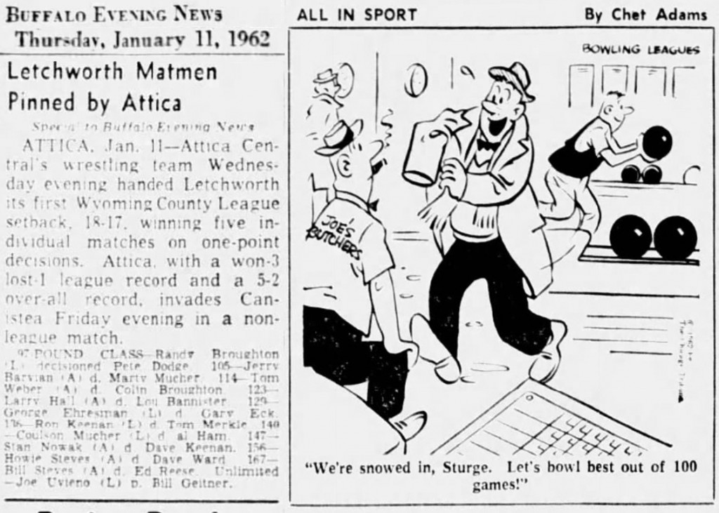 Letchworth Matmen Pinned by Attica