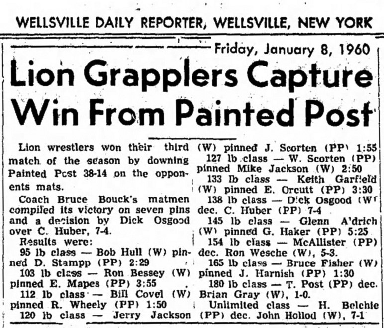Lion Grapplers Capture Win From Painted Post