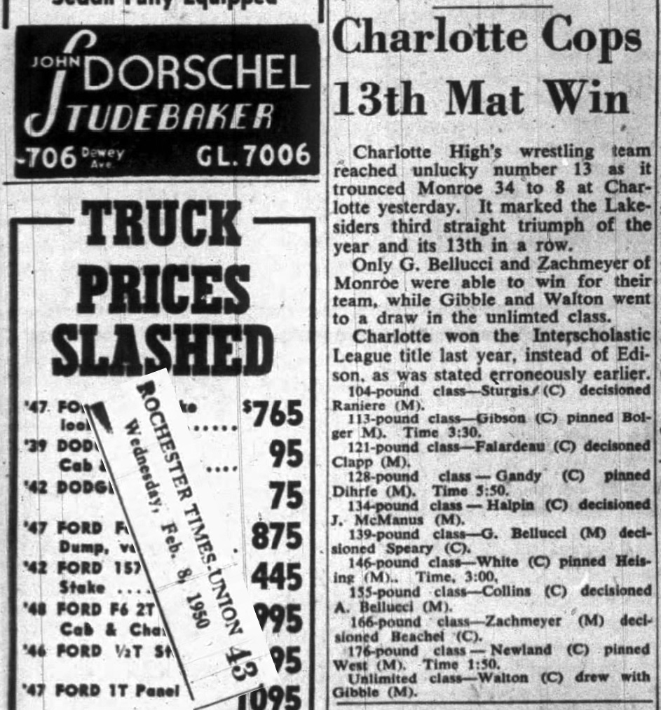 Charlotte Cops 13th Mat Win