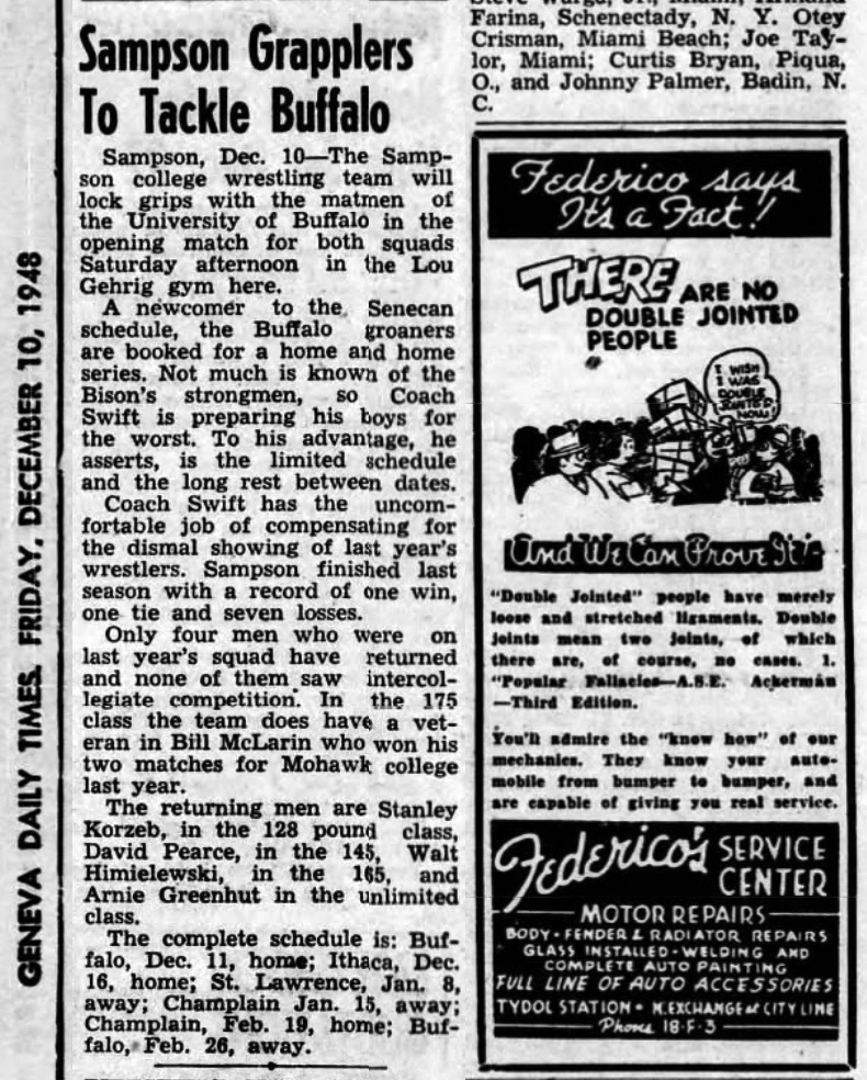 1948-1949 Sampson Senecas