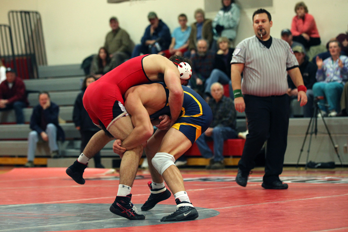 Spencerport\'s Steve Maier Shoots a Single on Letchworth\'s Chris Nevinger