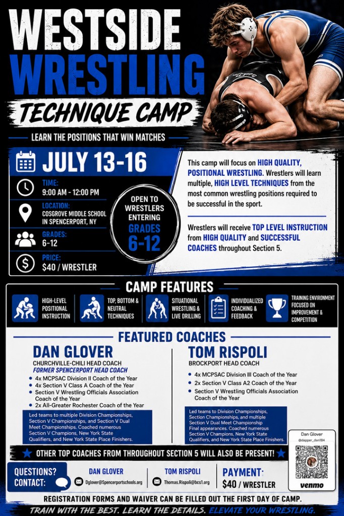 Westside Wrestling Technique Camp, July 13-16
