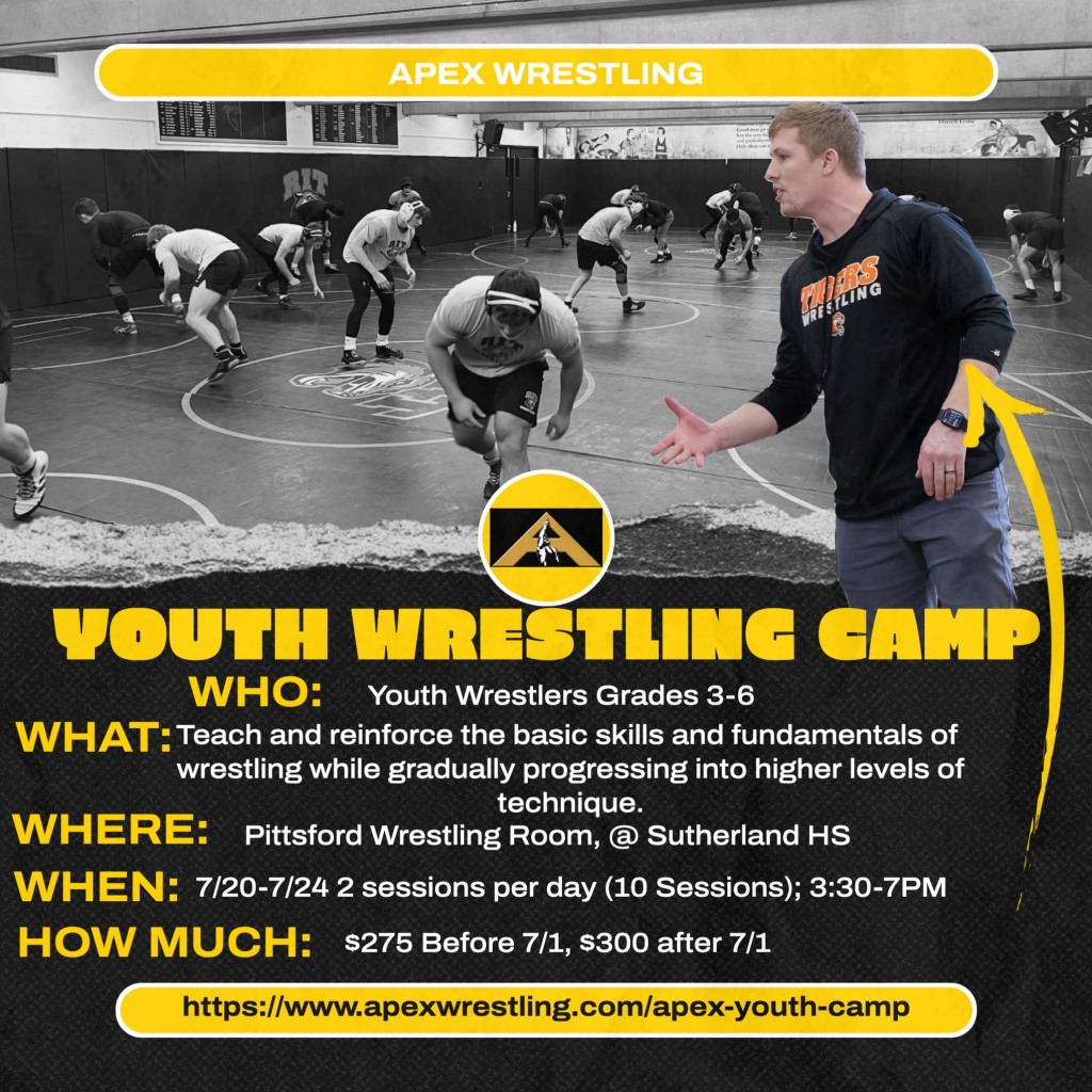 Apex Youth Wrestling Camp, July 20-24