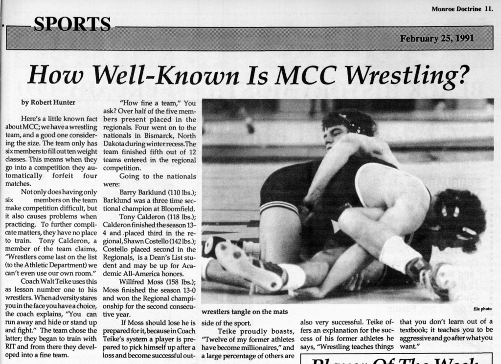 How Well Known Is MCC Wrestling?