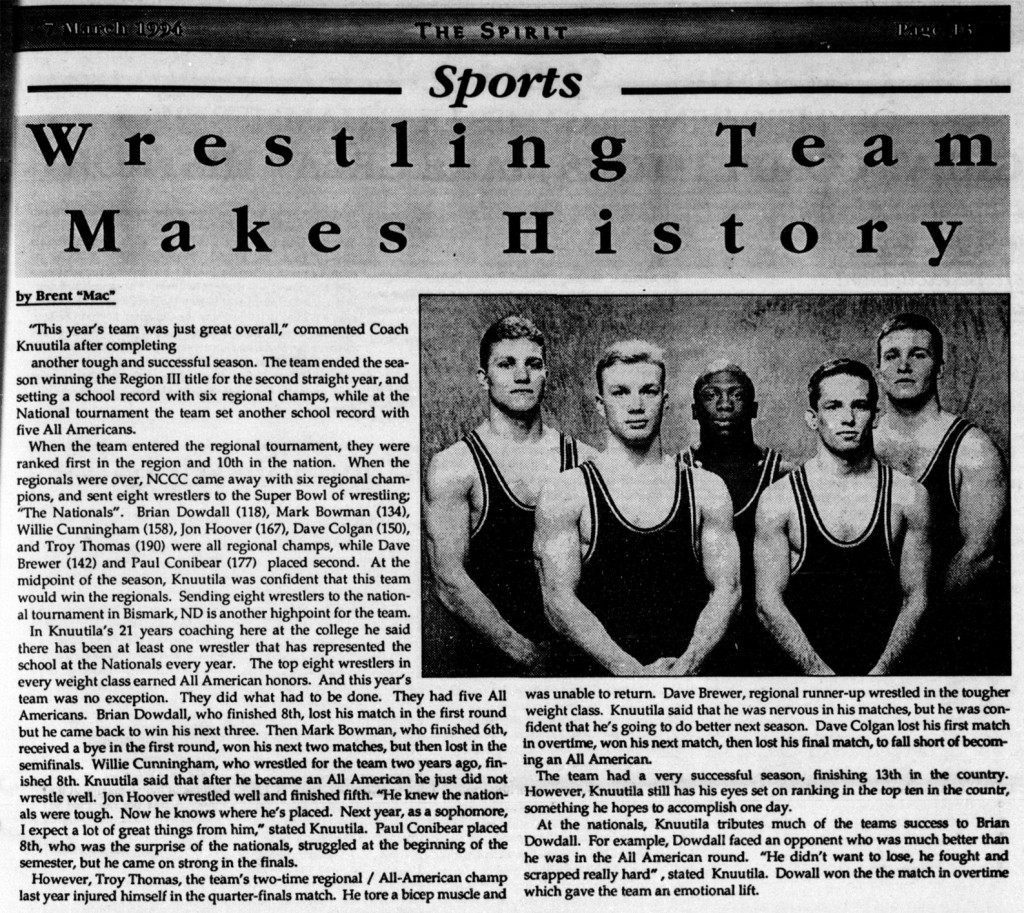 Wrestling Team Makes History