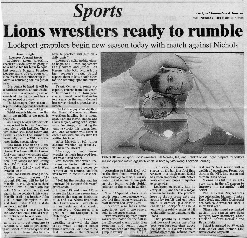Lions wrestlers ready to rumble