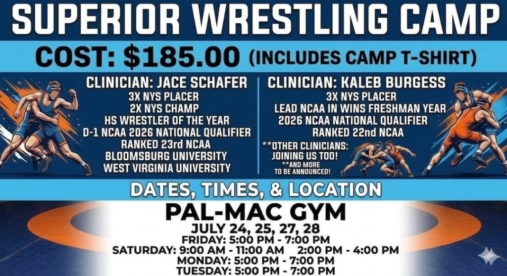 Superior Wrestling Camp, Jul 24-26