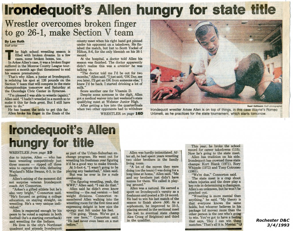 Irondequoit's Allen hungry for state title